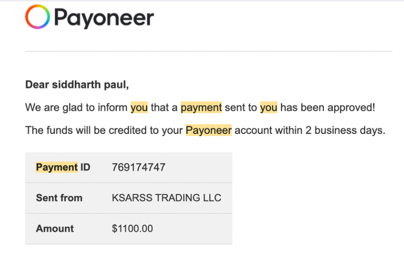 Payment Proof 2